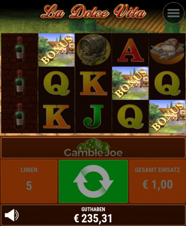 La Dolce Vita Gewinnbild von gamble23pb