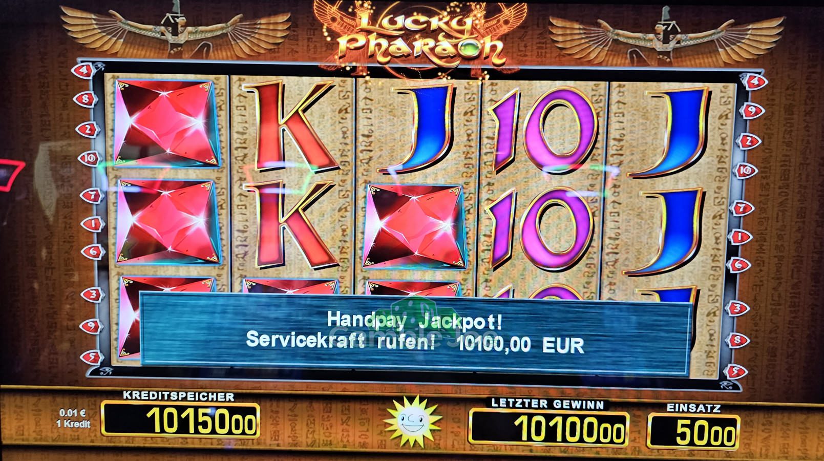 Die zehn Gebote von Lucky Pharaoh Merkur