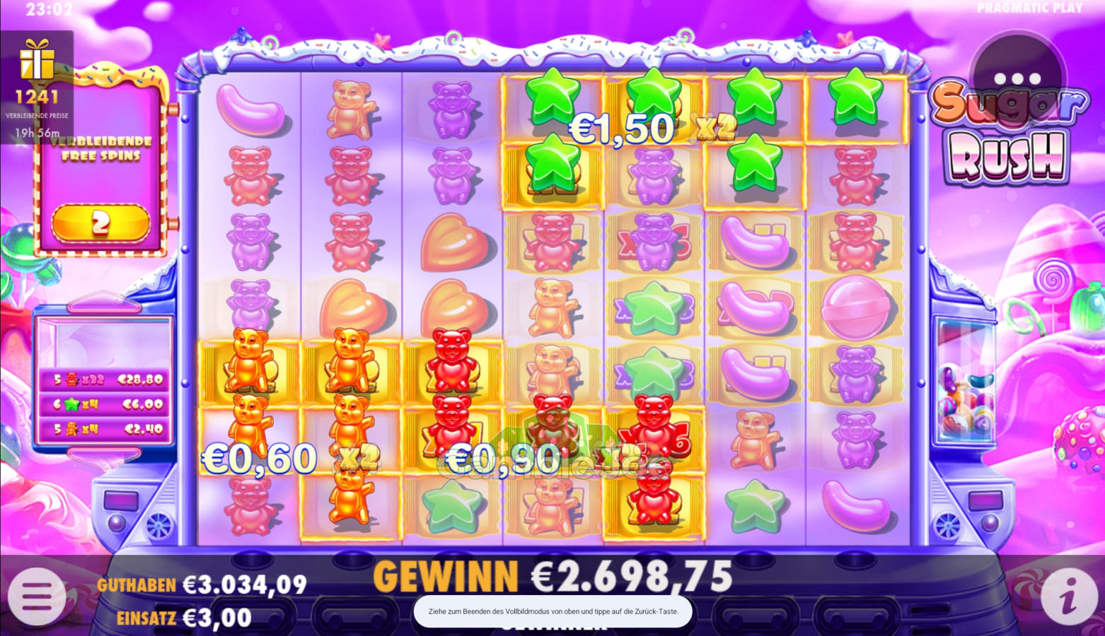 Sugar Rush von Pragmatic Play: Ein Review des süßen Casino-Hits