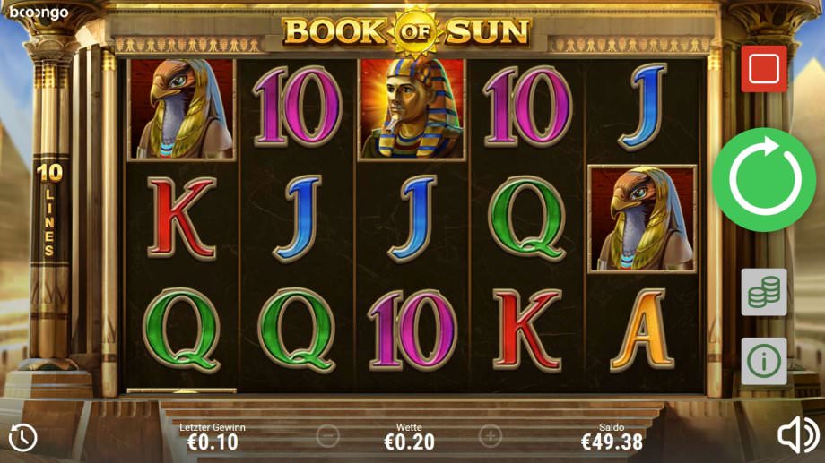 Book of Sun der neue Booongo Games Slot 