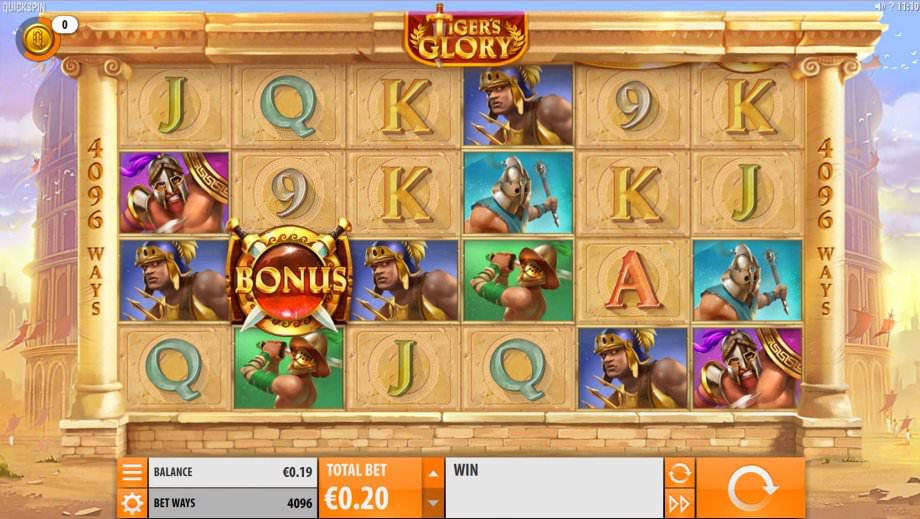 Der neue Tiger's Glory Automat von Quickspin