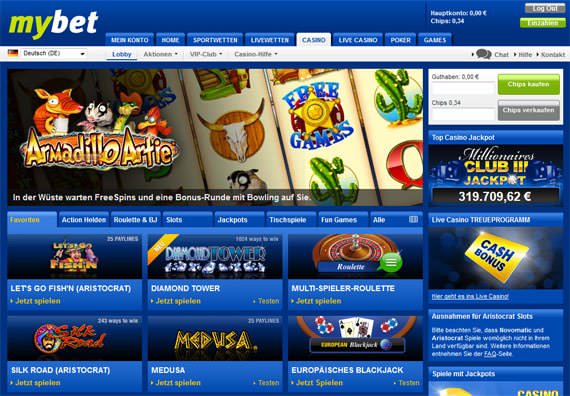 Vorschau des Mybet Online Casinos