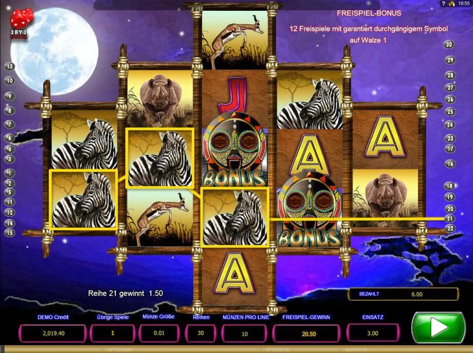 Legends of Africa 2 By 2 Gaming Slot