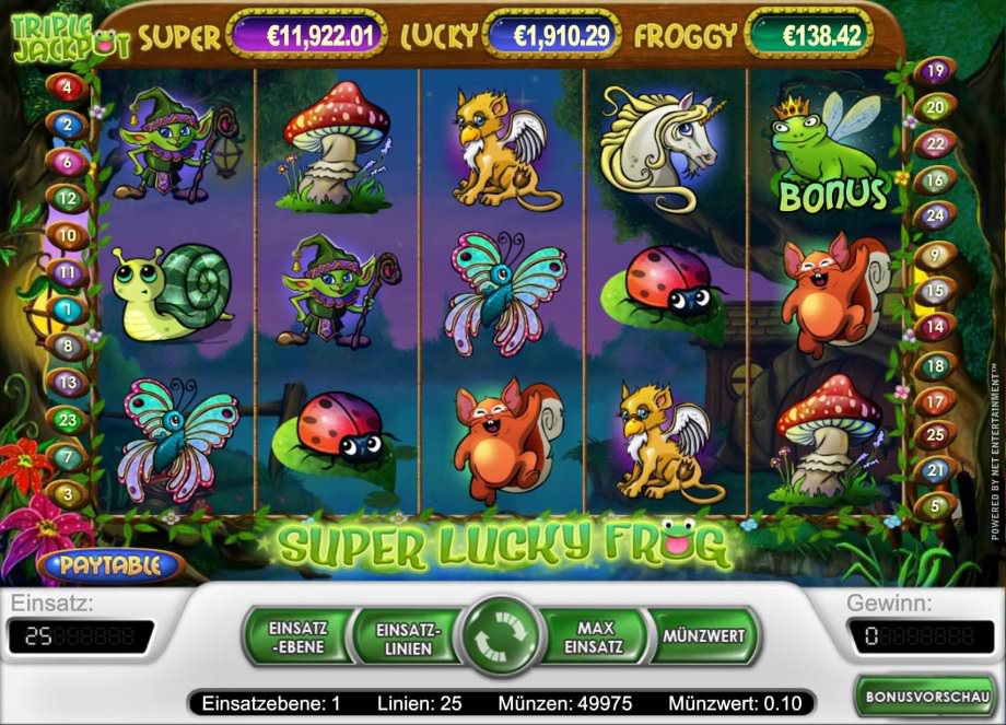 Super Lucky Frog - der progressive Jackpot Slot von NetEnt