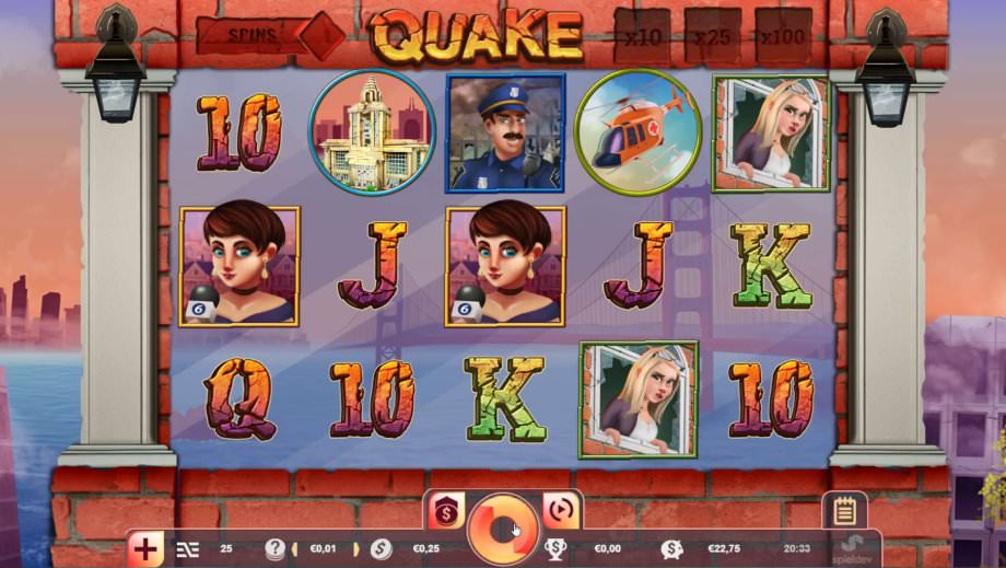 Der Spielautomat Quake von Spieldev