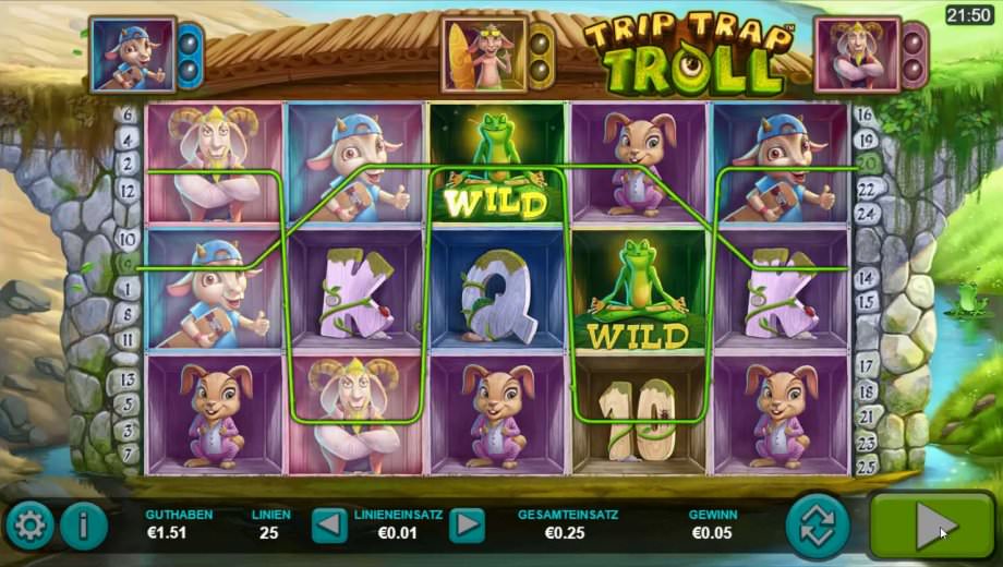 Der Spielautomat Trip Trap Troll von AdoptIt Publishing