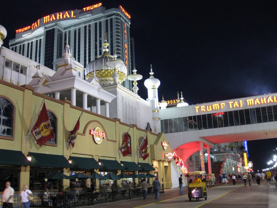 Trum Taj Mahal und Hard Rock Cafe in Atlantic City