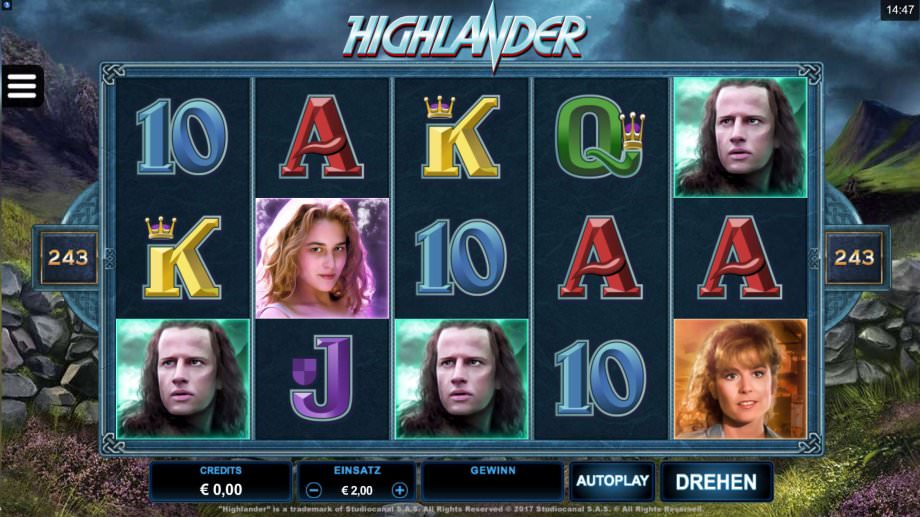 Der Highlander Slot von Microgaming