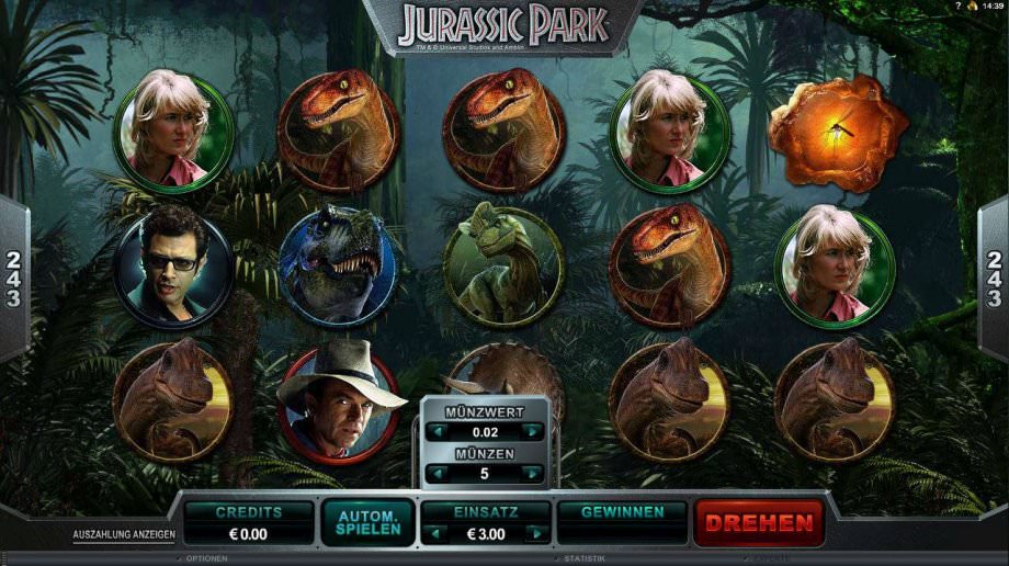 Der Jurassic Park Slot von Microgaming
