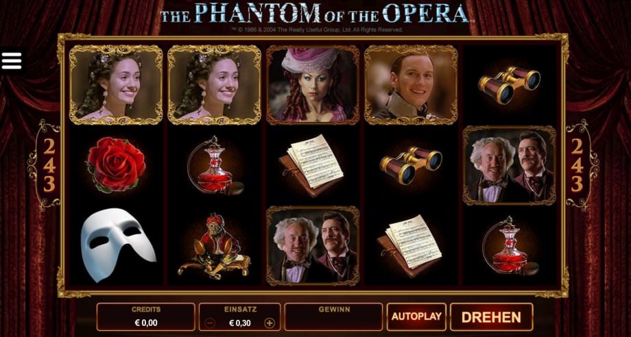 Der Spielautomat Phantom of the Opera von Microgaming