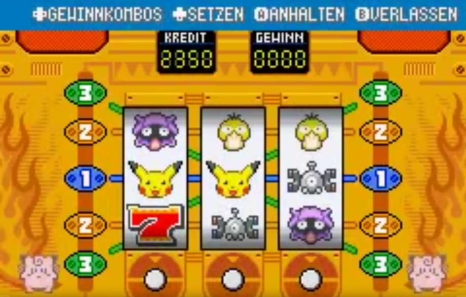 Spielautomat Pokémon Feuerrote Edition