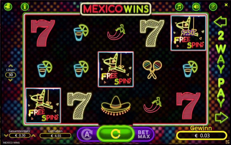 Mexico Wins - neuer Slot von Booming Games