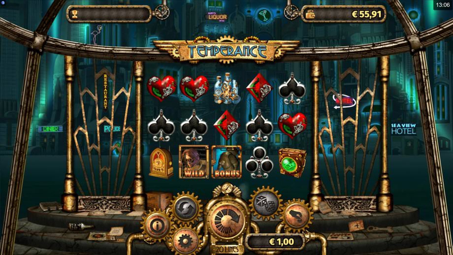 Temperance - neuer Steampunk Slot von Old Skool Studios