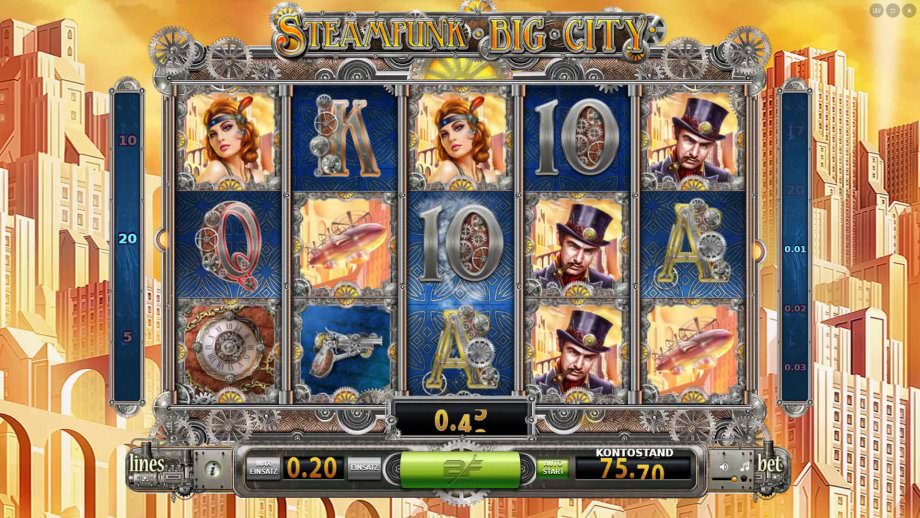 Der BF Games Spielautomat Steam Punk Big City