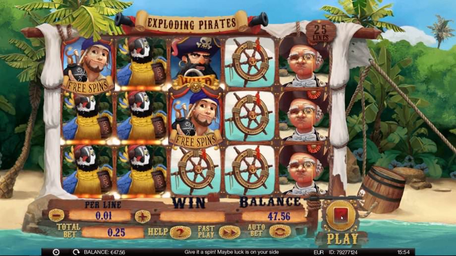 Der Automat Exploding Pirates von Spinomenal