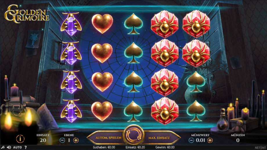 Der neue NetEnt Slot Golden Grimoire