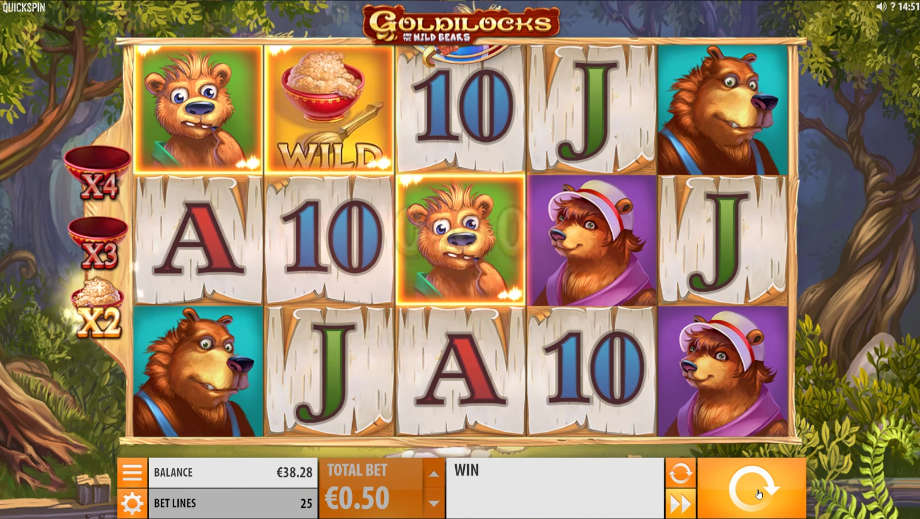 Der Spielautomat Goldilocks von Quickspin