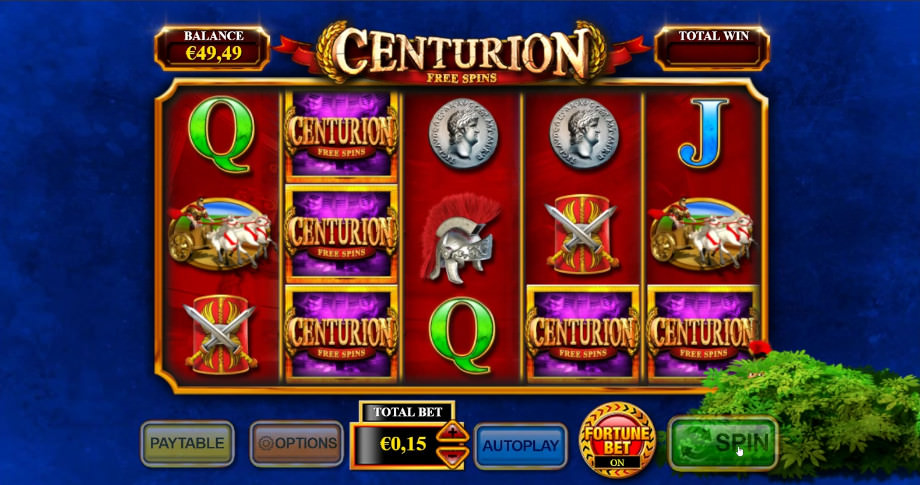 Centurion Free Spins von Inspired 