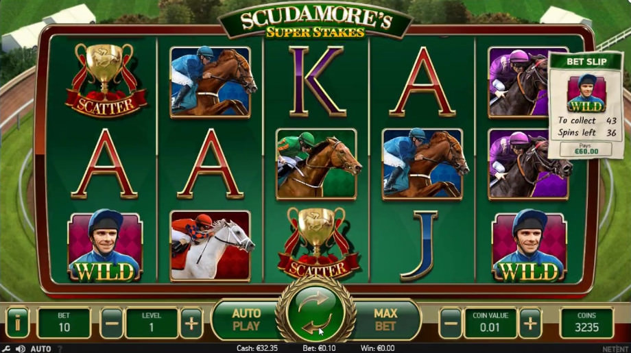 Der neue NetEnt Slot Scudamores Super Stakes