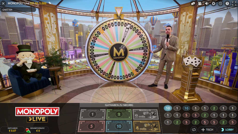 Monopoly Live von Evolution Gaming