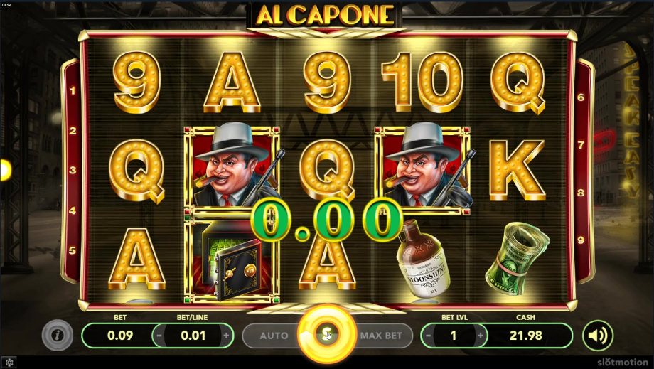 Der Spielautomat Al Capone von Slotmotion