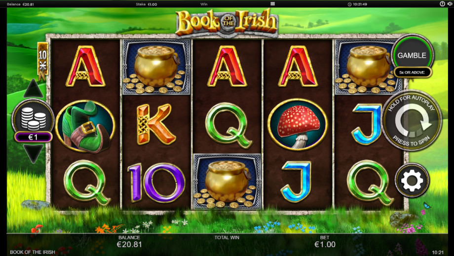 Der neue WMS Slot Book of the Irish