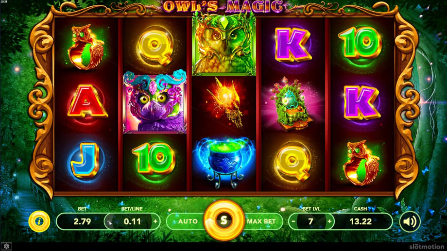 Der Slot Owls Magic von Slotmotion