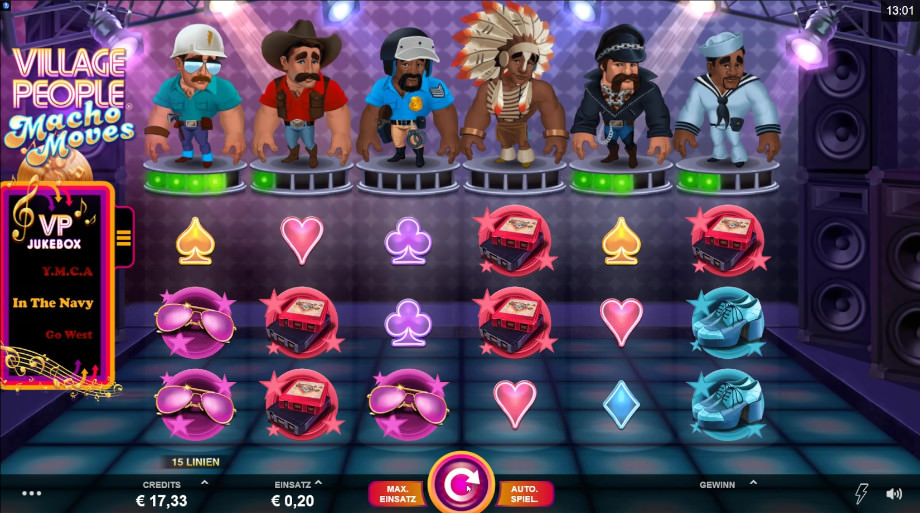 Village People Macho Moves von Microgaming