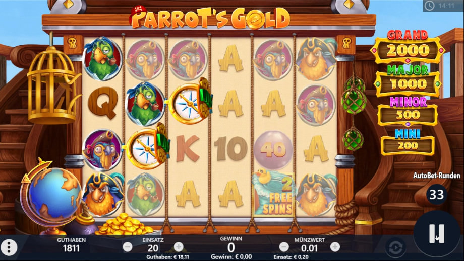 Parrot's Gold von Pariplay