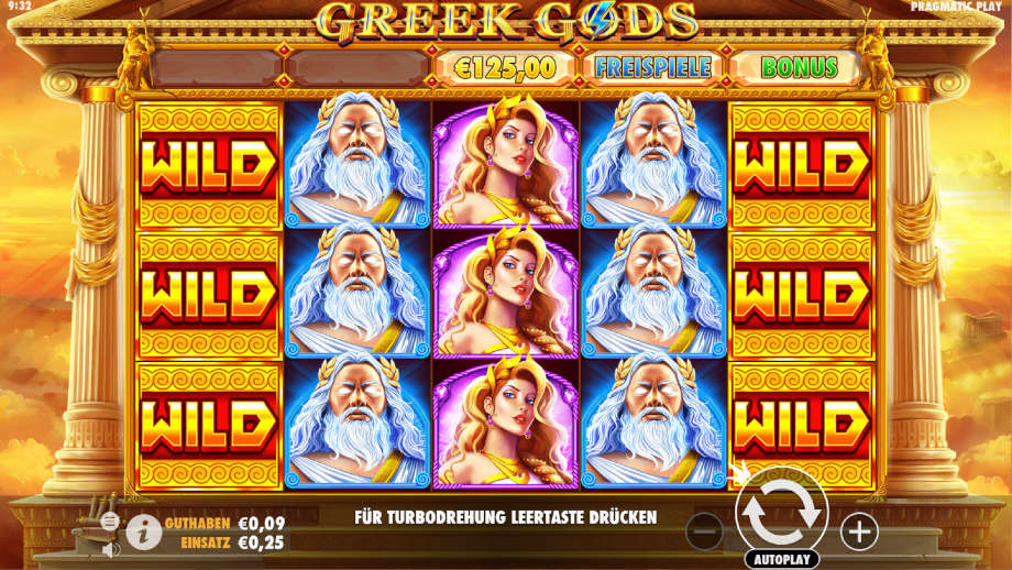 Greek Gods von Pragmatic Play