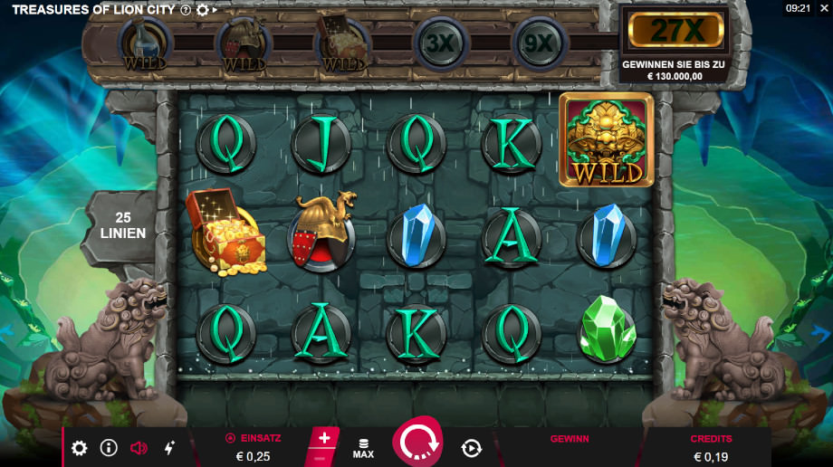 Treasures of Lion City von Microgaming