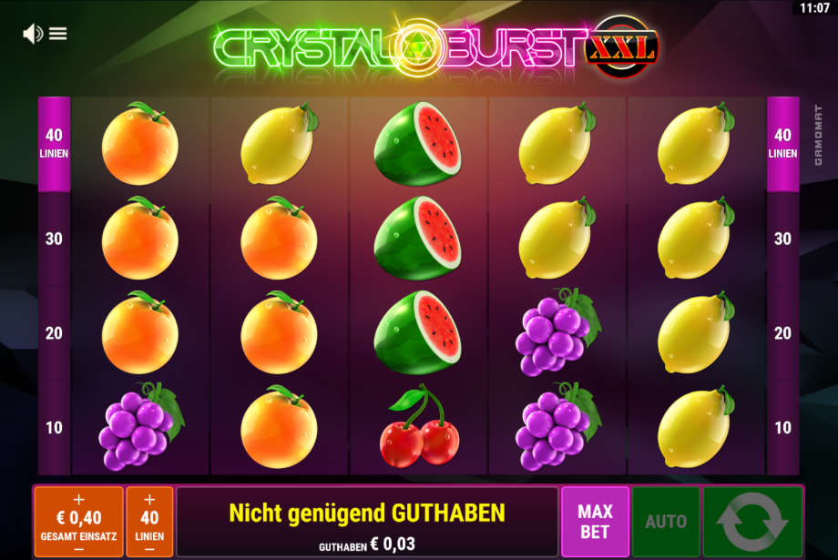 Crystal Burst XXL von Gamomat/Bally Wulff 