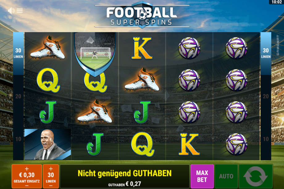 Football Super Spins von Gamomat
