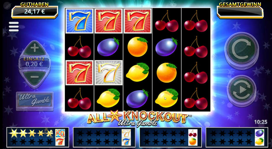 All Star Knockout Ultra Gamble von Northern Lights/Yggdrasil