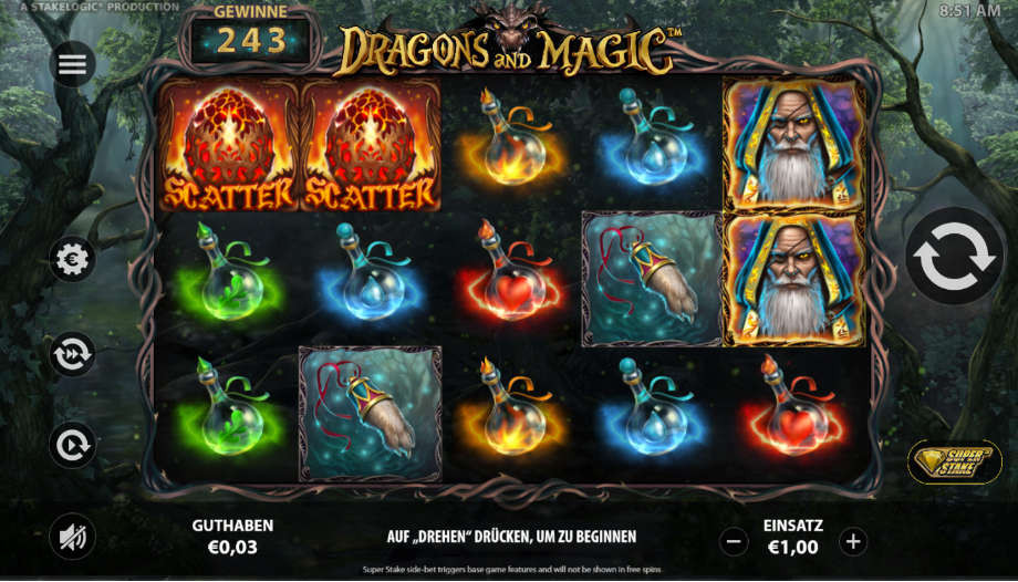 Dragons and Magic von Stakelogic