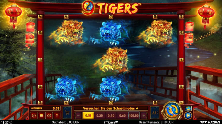 9 Tigers von Wazdan