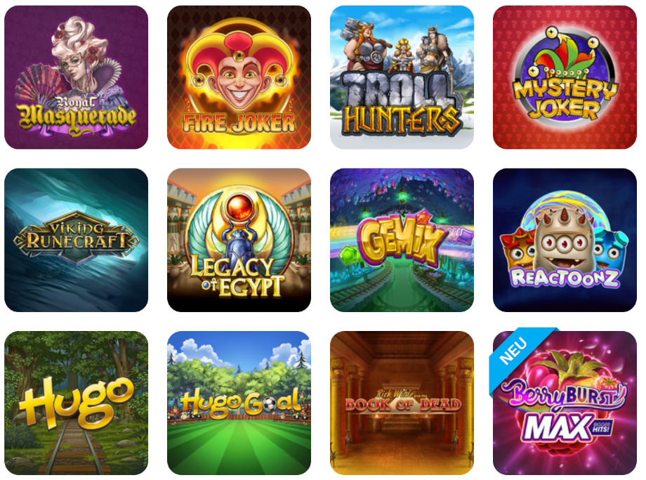 Verschiedene Casino Spiele bei SchnellWetten.com