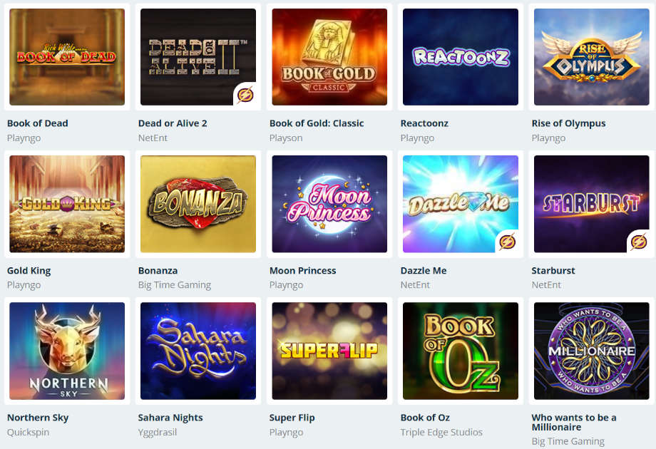 Verschiedene Casino Spiele bei SimpleCasino