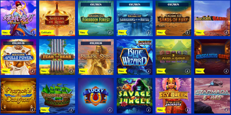 Verschiedene Casino Spiele bei William Hill