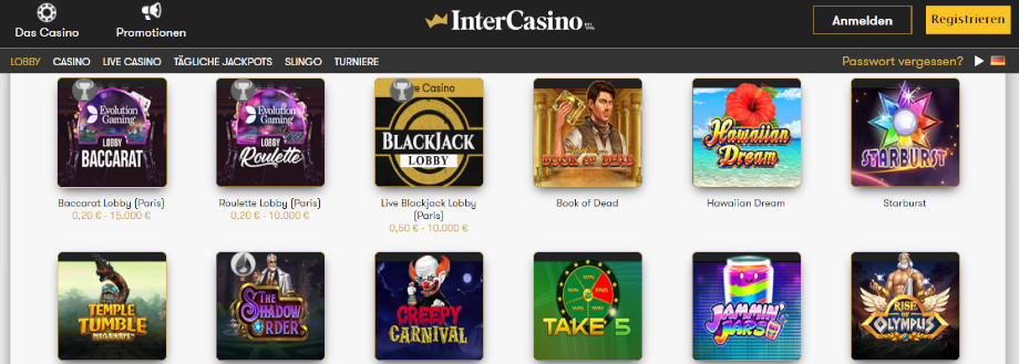 InterCasino Titelbild