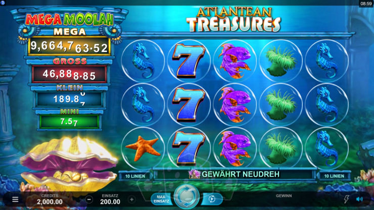 Atlantean Treasures Mega Moolah Cover picture