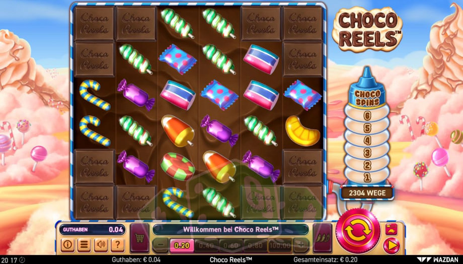 Choco reels шоколадные катушки игровой автомат