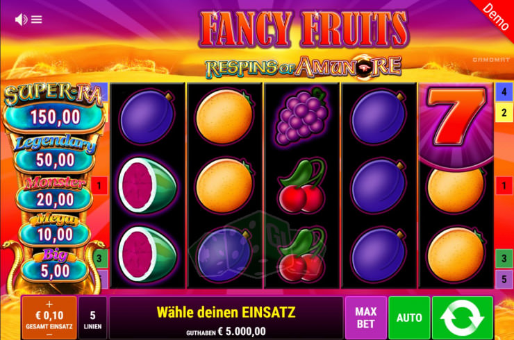 Fancy Fruits Respins of Amun Re Titelbild