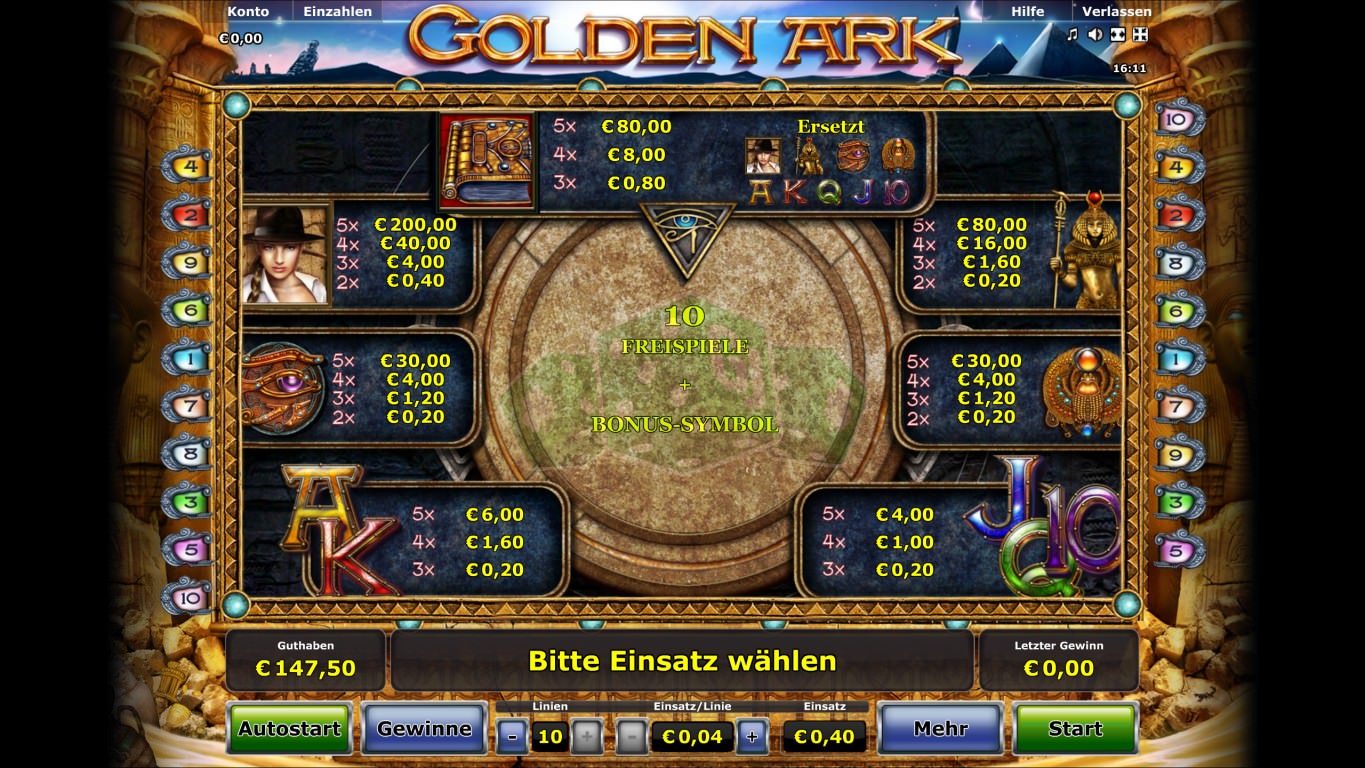 golden ark играть