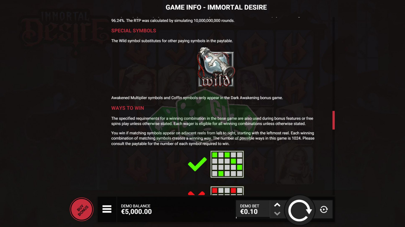 Immortal Desire Free Online Slot by Hacksaw Gaming - Demo & Review