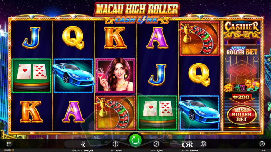 Macau High Roller Cash Link Titelbild