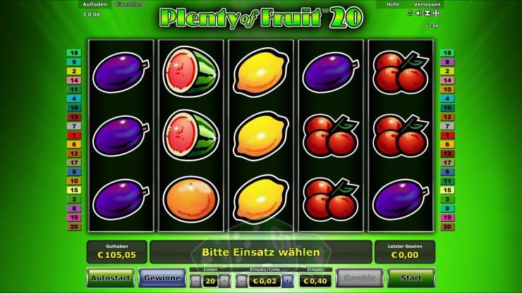 Plenty of Fruit 20 Titelbild