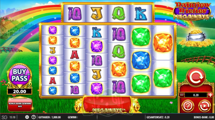 Rainbow Riches Megaways Cover picture