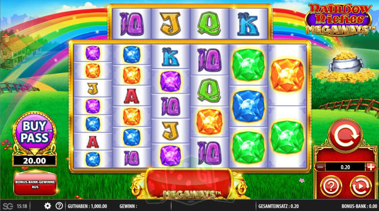 Rainbow Riches Megaways Titelbild