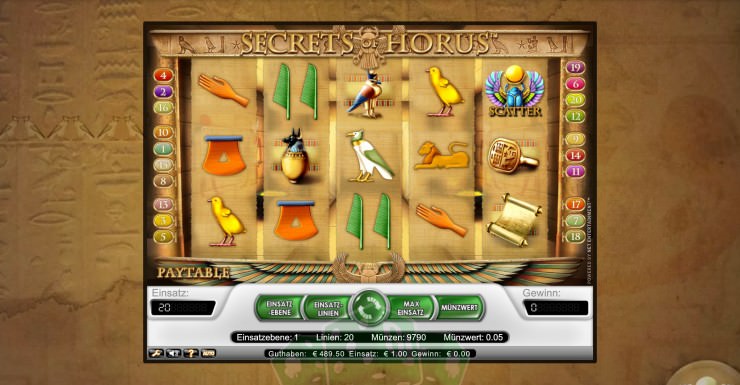 игровой автомат secret of horus